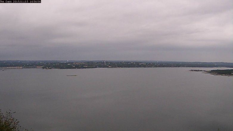 Lake Travis webcam, November 15, 2015 4:05 PM CT
