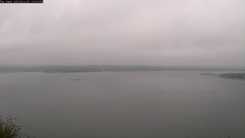 Lake Travis webcam, November 16, 2015 9:50 AM CT