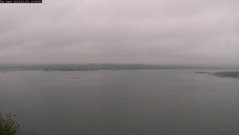Lake Travis webcam, November 16, 2015 9:55 AM CT