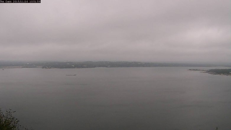 Lake Travis webcam, November 16, 2015 10:00 AM CT