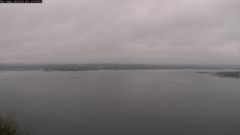 Lake Travis webcam, November 16, 2015 10:05 AM CT