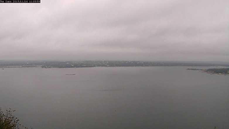 Lake Travis webcam, November 16, 2015 10:10 AM CT