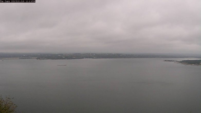 Lake Travis webcam, November 16, 2015 10:20 AM CT
