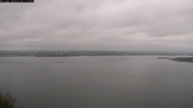 Lake Travis webcam, November 16, 2015 10:25 AM CT