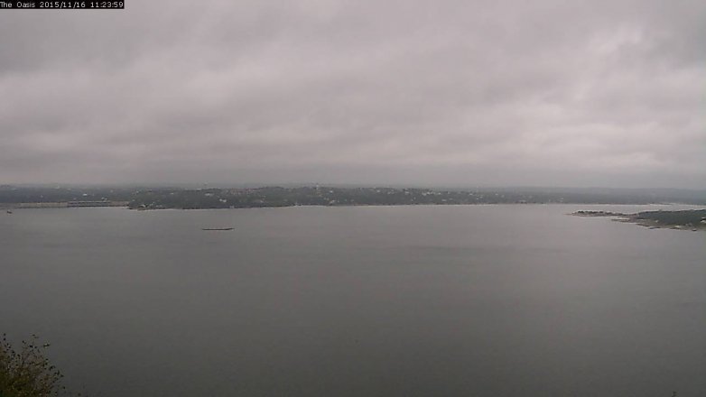 Lake Travis webcam, November 16, 2015 10:30 AM CT