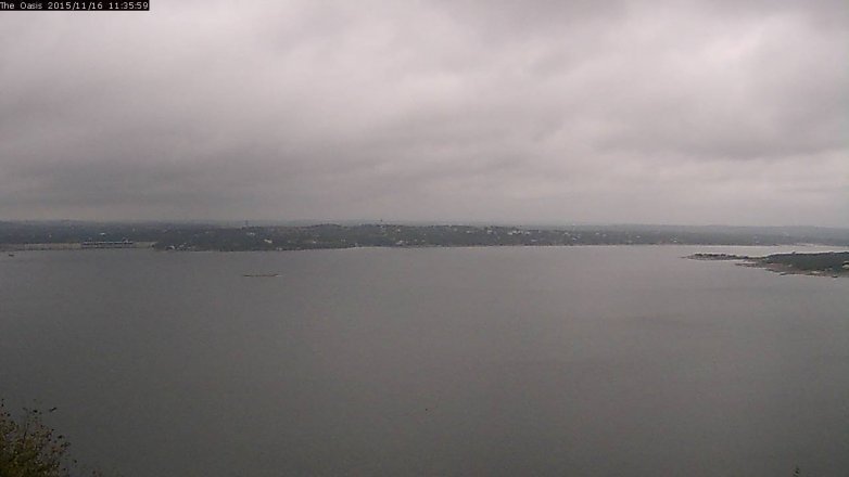 Lake Travis webcam, November 16, 2015 10:45 AM CT