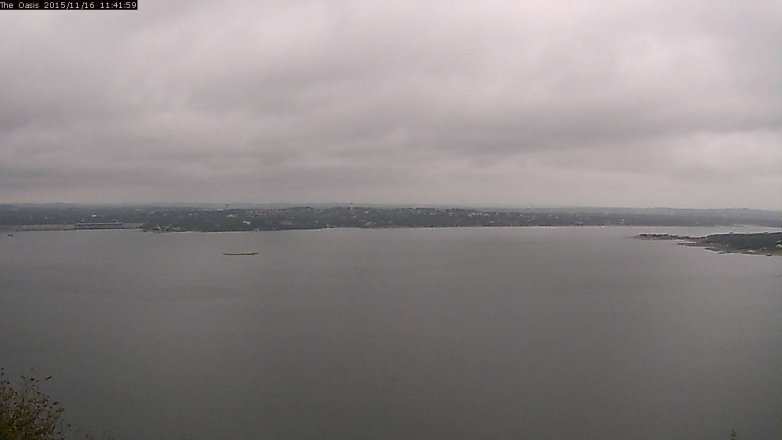Lake Travis webcam, November 16, 2015 10:50 AM CT