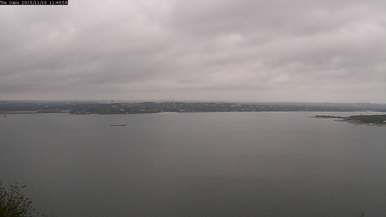 Lake Travis webcam, November 16, 2015 10:55 AM CT