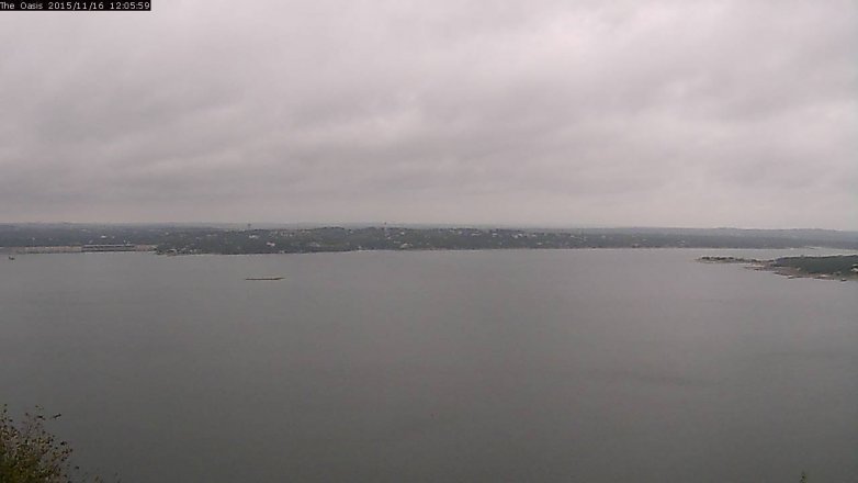 Lake Travis webcam, November 16, 2015 11:10 AM CT
