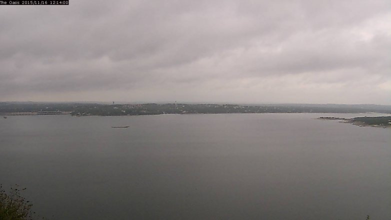 Lake Travis webcam, November 16, 2015 11:20 AM CT