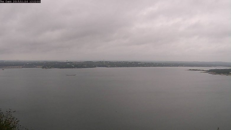 Lake Travis webcam, November 16, 2015 11:30 AM CT