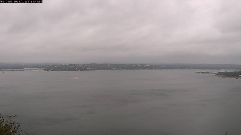 Lake Travis webcam, November 16, 2015 11:50 AM CT