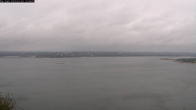Lake Travis webcam, November 16, 2015 11:55 AM CT