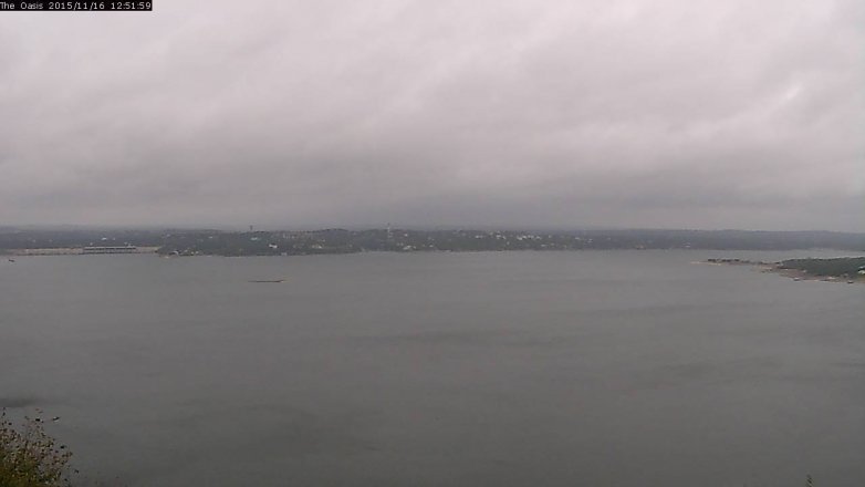 Lake Travis webcam, November 16, 2015 12:00 PM CT