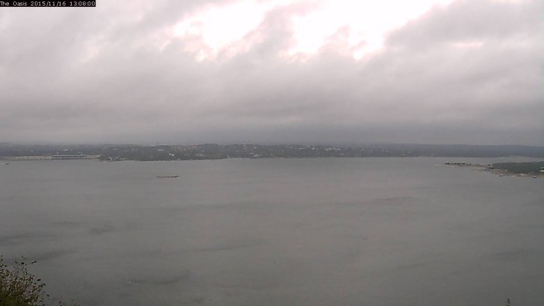 Lake Travis webcam, November 16, 2015 12:15 PM CT