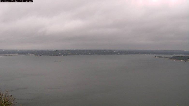 Lake Travis webcam, November 16, 2015 12:30 PM CT