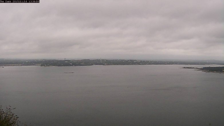 Lake Travis webcam, November 16, 2015 12:40 PM CT