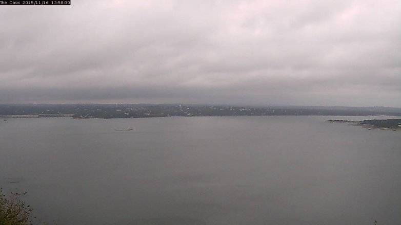Lake Travis webcam, November 16, 2015 1:05 PM CT