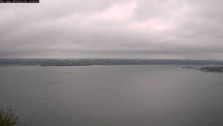 Lake Travis webcam, November 16, 2015 1:10 PM CT