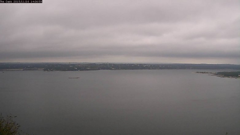 Lake Travis webcam, November 16, 2015 1:15 PM CT