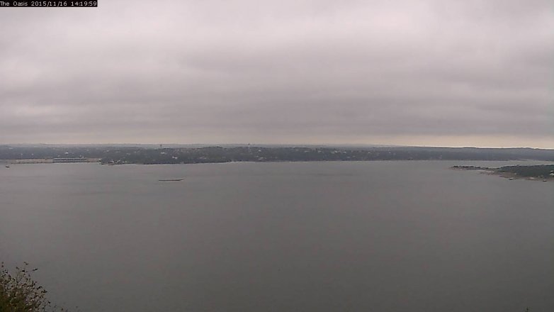 Lake Travis webcam, November 16, 2015 1:25 PM CT
