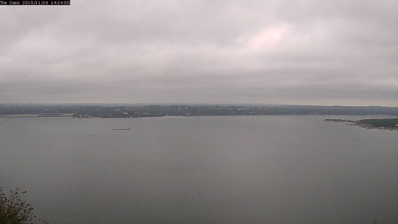 Lake Travis webcam, November 16, 2015 1:30 PM CT