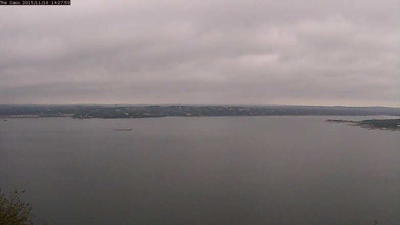 Lake Travis webcam, November 16, 2015 1:35 PM CT