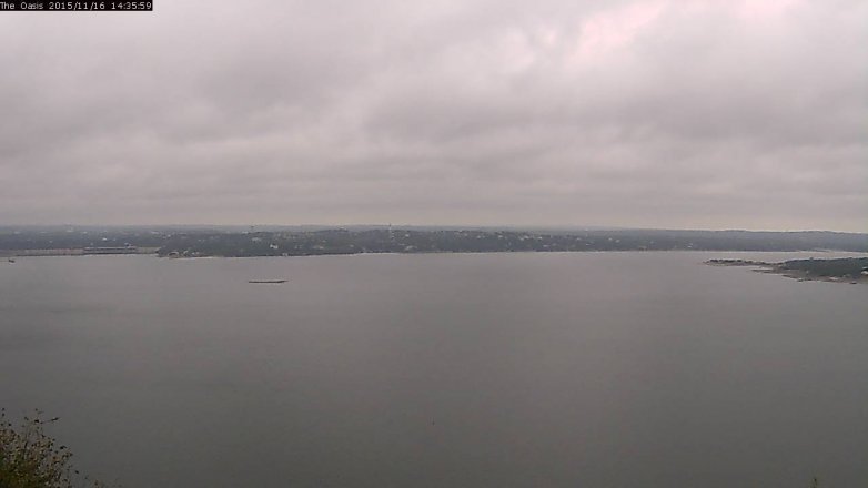 Lake Travis webcam, November 16, 2015 1:45 PM CT