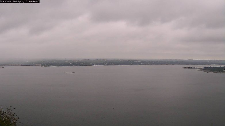 Lake Travis webcam, November 16, 2015 1:50 PM CT