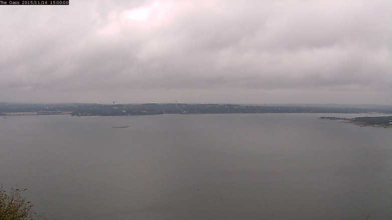 Lake Travis webcam, November 16, 2015 2:05 PM CT