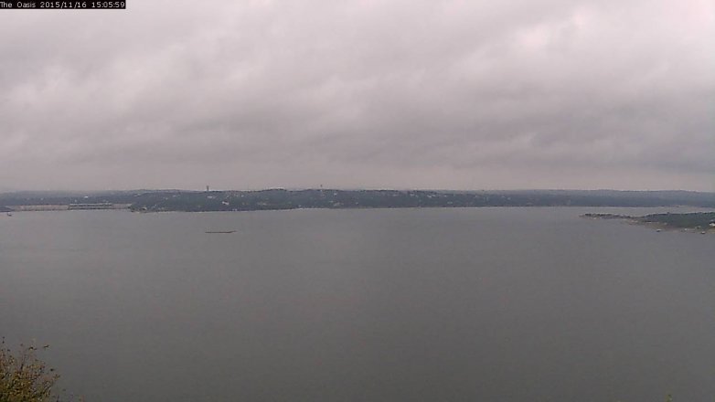 Lake Travis webcam, November 16, 2015 2:10 PM CT