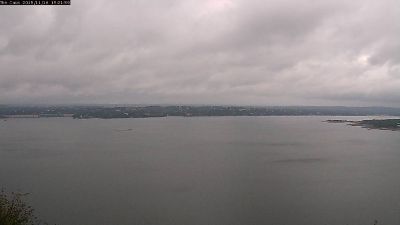 Lake Travis webcam, November 16, 2015 2:30 PM CT