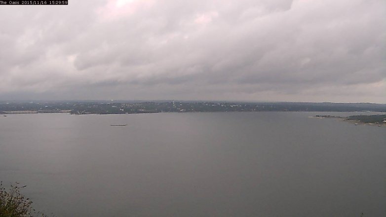 Lake Travis webcam, November 16, 2015 2:35 PM CT