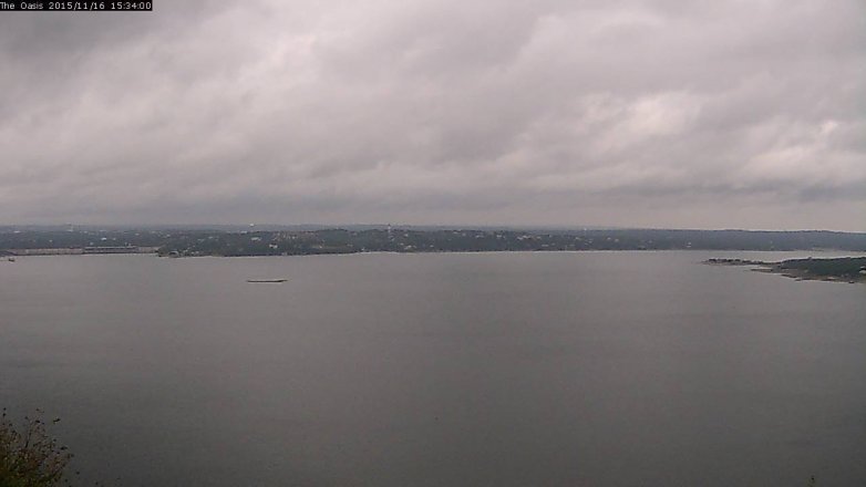 Lake Travis webcam, November 16, 2015 2:40 PM CT