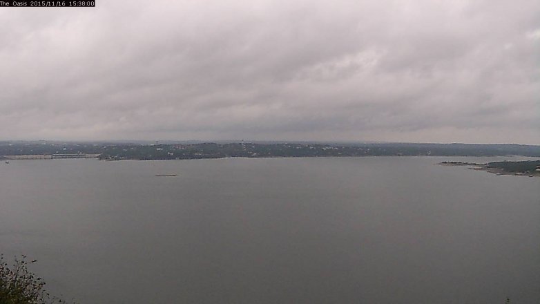 Lake Travis webcam, November 16, 2015 2:45 PM CT