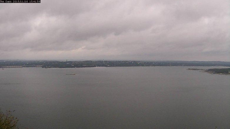 Lake Travis webcam, November 16, 2015 2:50 PM CT