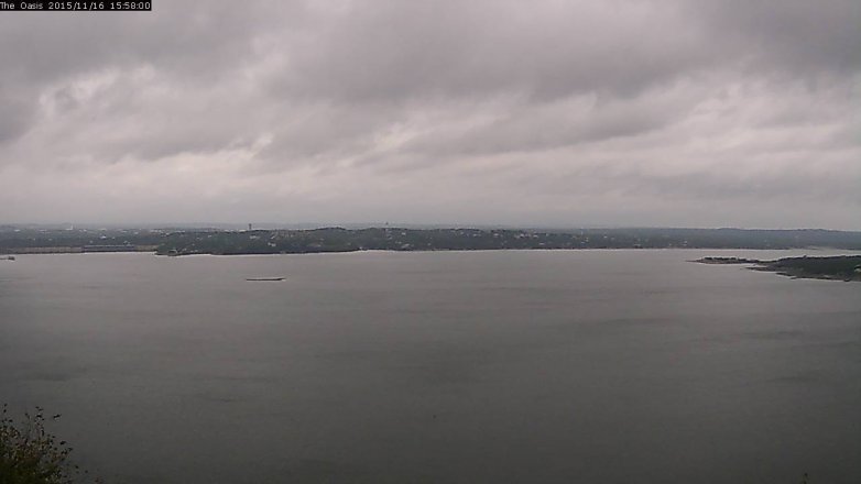 Lake Travis webcam, November 16, 2015 3:05 PM CT