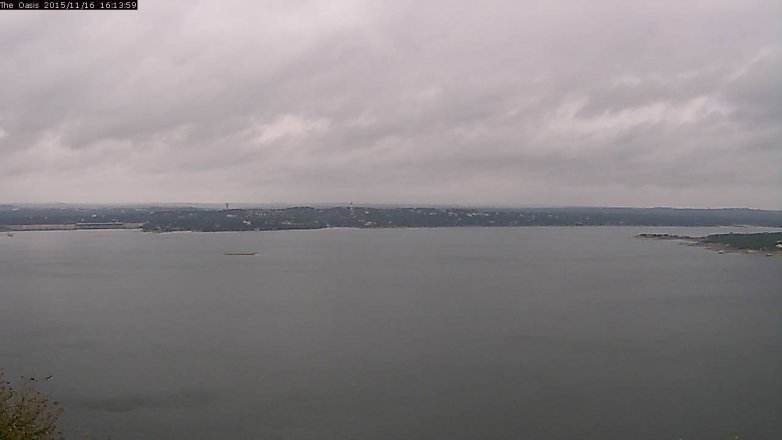 Lake Travis webcam, November 16, 2015 3:20 PM CT
