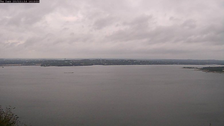 Lake Travis webcam, November 16, 2015 3:25 PM CT