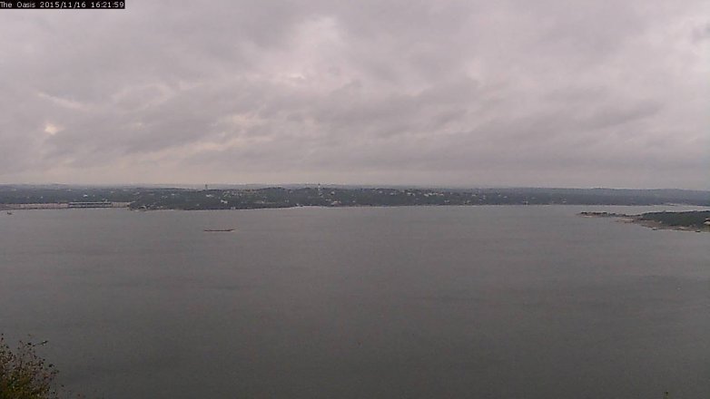 Lake Travis webcam, November 16, 2015 3:30 PM CT