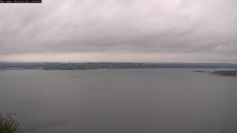 Lake Travis webcam, November 16, 2015 3:40 PM CT