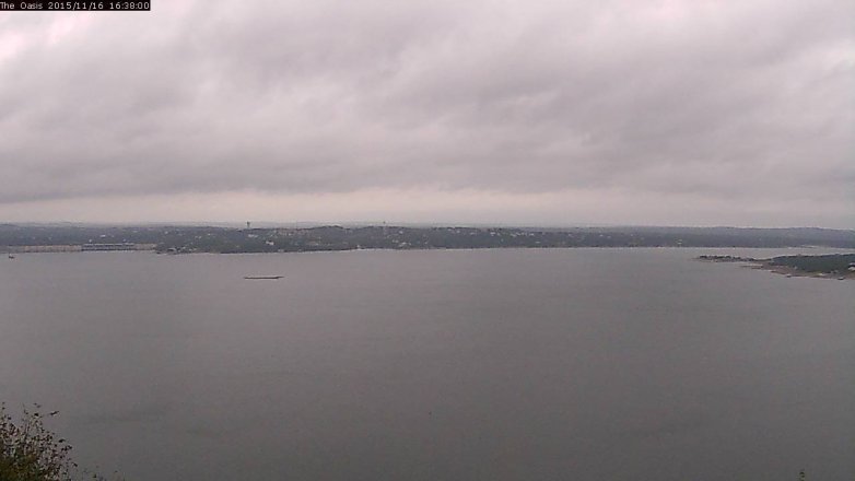 Lake Travis webcam, November 16, 2015 3:45 PM CT