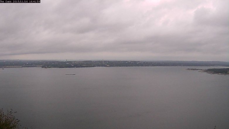 Lake Travis webcam, November 16, 2015 3:50 PM CT
