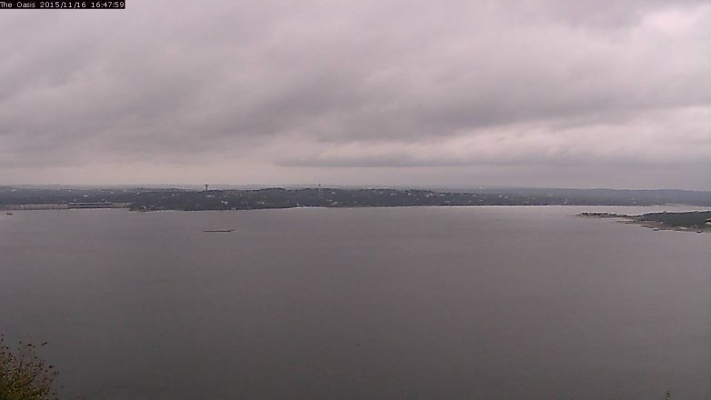 Lake Travis webcam, November 16, 2015 3:55 PM CT