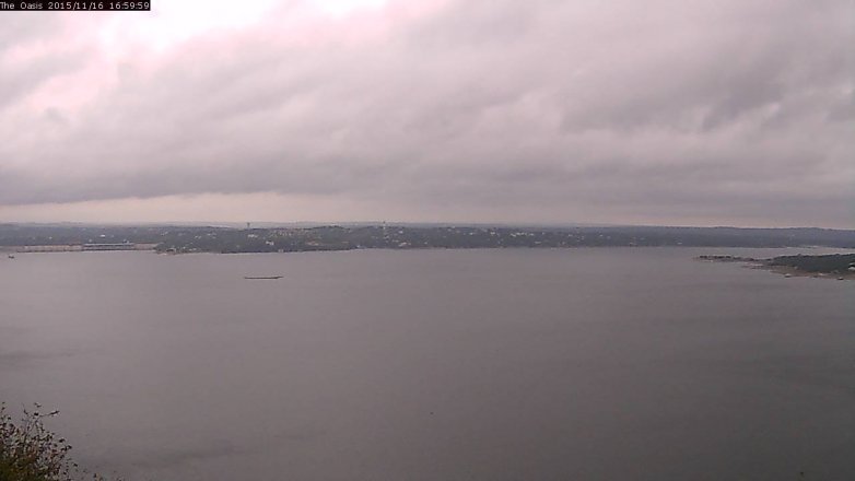 Lake Travis webcam, November 16, 2015 4:05 PM CT