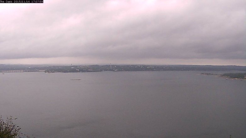 Lake Travis webcam, November 16, 2015 4:15 PM CT