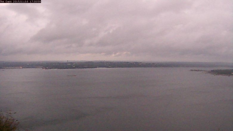 Lake Travis webcam, November 16, 2015 4:40 PM CT