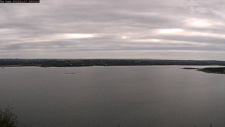 Lake Travis webcam, November 17, 2015 9:00 AM CT