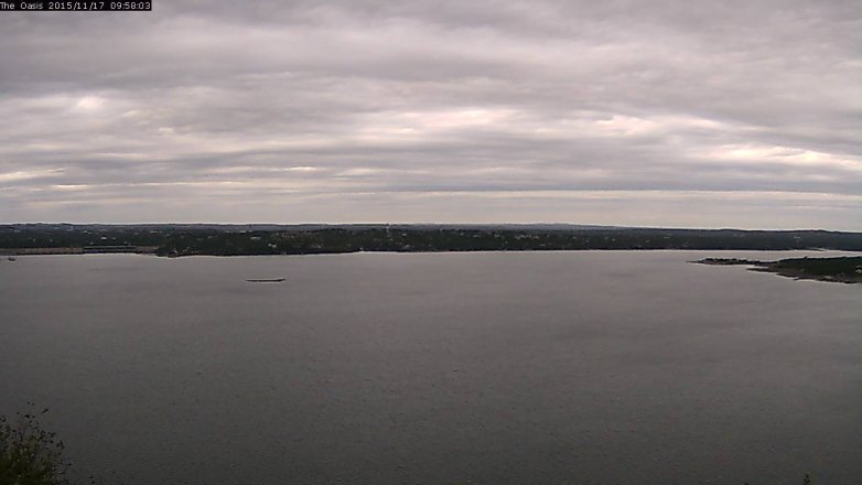 Lake Travis webcam, November 17, 2015 9:05 AM CT
