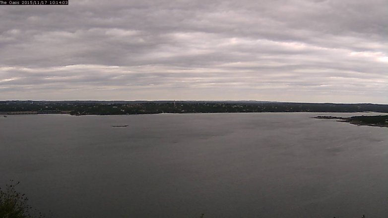 Lake Travis webcam, November 17, 2015 9:20 AM CT